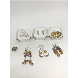 #11-7 PAIRS OF ASSORTED STERLING