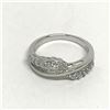 Image 1 : #13-STERLING SILVER CUBIC ZIRCONIA RING