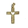 Image 1 : #15-10KT YELLOW GOLD CROSS PENDANT