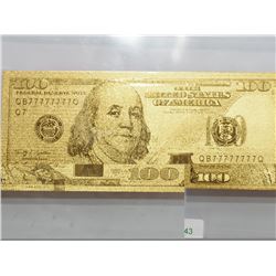 #19-24KT YELLOW GOLD PLATED FOIL U.S