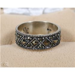 #32-STERLING SILVER MARCASCITE RING