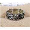 Image 1 : #32-STERLING SILVER MARCASCITE RING