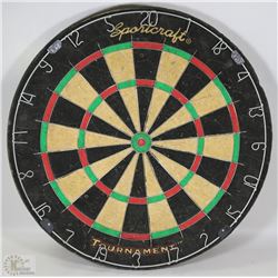 SPORTCRAFT TOURNAMENT DARTBOARD 18” DIAMETER