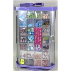 BRAND NEW GLASS CAROUSEL BEADS - 3 TRAYS