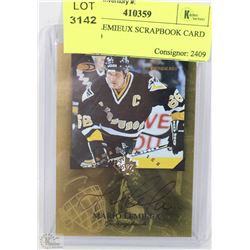 MARIO LEMIEUX SCRAPBOOK CARD  1071/1200