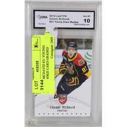 CONNOR MCDAVID #21 YOUNG STARS ROOKIE CARD GRADED