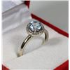 Image 1 : 10KT GOLD AQUAMARINE RING