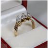 Image 1 : 10KT GOLD DIAMONELLE RING