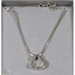 925 PURE SILVER NECKLACE WITH SMALL STONE