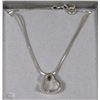 Image 1 : 925 PURE SILVER NECKLACE WITH SMALL STONE