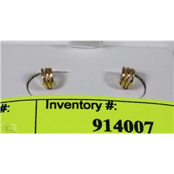 14 K EARRINGS, STAMPED, ESTATE-OWNED.