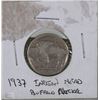 Image 1 : 1937 INDIAN HEAD BUFFALO NICKEL