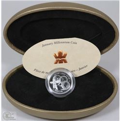 1999 CANADIAN .925 SILVER 25 CENT COIN