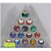 Image 1 : BILLIARD POOL BALL CHRISTMAS TREE BULB SET