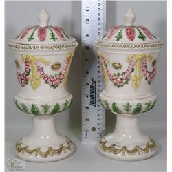PAIR OF URNS