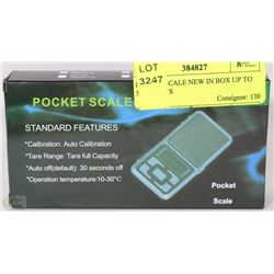 POCKET SCALE NEW IN BOX UP TO 500 GRAMS