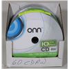 Image 1 : BULK PACK OF 60 CDRW MEDIA DISKS