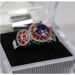 MALACHITE GEMSTONE JEWELRY SILVER PLATED RING