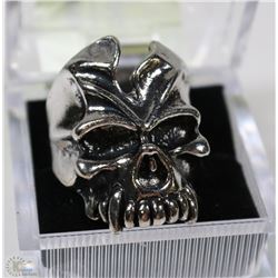 MEN'S HEAVY STAINLESS STEEL SKULL RING