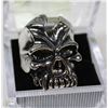 Image 1 : MEN'S HEAVY STAINLESS STEEL SKULL RING