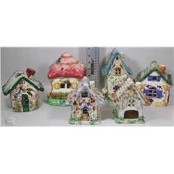 6 DECORATIVE HOUSES