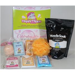 ASSORTED HAPPY HIPPO SCENTED EPSOM SALT