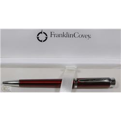 NEW RED FRANKLIN COVEY PEN IN CASE