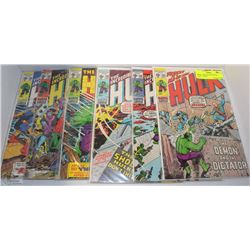 LOT OF 6 FIFTEEN CENT HULK COMIC BOOKS