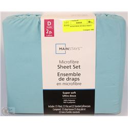 NEW MICROFIBER DOUBLE SHEET SET