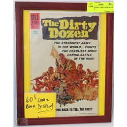 DIRTY DOZENS -1960'S COMIC BOOK DISPLAY
