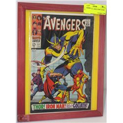 AVENGERS #51-1960'S COMIC BOOK DISPLAY