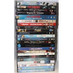 LOT OF 24 DVD MOVIES INCLUDING