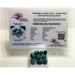 LOT OF 9 NATURAL ARIZONA TURQUOISE GEMSTONES