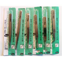 LOT OF 6 PRECISION TWEEZERS