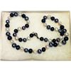 Image 1 : NAVY, GREY & WHITE  FRESH WATER PEARL NECKLACE