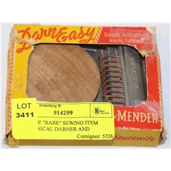 VINTAGE "RARE" SEWING ITEM MECHANICAL DARNER AND