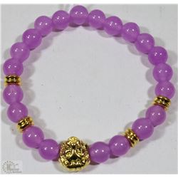 #28-ALEXANDRITE BEAD BRACELET 7.5"