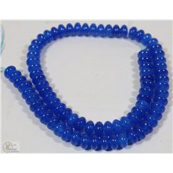 #17-BLUE SAPPHIRE ABACUS LOOSE BEAD 15"