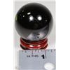 Image 1 : #30-NATURAL BLACK OBSIDIAN SPHERE CRYSTAL HEALING