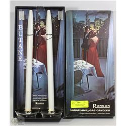 VINTAGE RONSON VARAFLAME CANDLES IN ORIGINAL BOX