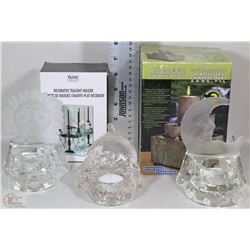 5PC TEALIGHT DISPLAY COLLECTION INCLUDING