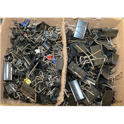 BOX FULL OF BINDER CLIPS