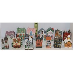 COLLECTION OF 14 MINIATURE HOUSE
