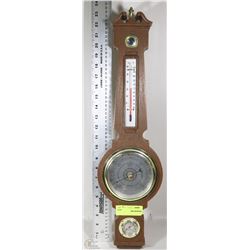 BAROMETER AND THERMOMETER WALL HANGING