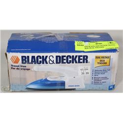 NEW BLACK AND DECKER TRAVEL IRON DUAL VOLTAGE
