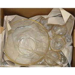 BOX WITH PUNCH BOWL SET