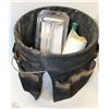 Image 1 : A BUCKET WITH PAINTING SUPPLIES AND A TOOL CASE