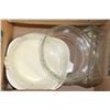 Image 1 : BOX OF KITCHEN SERVING DISHES, MOSTLY PYREX