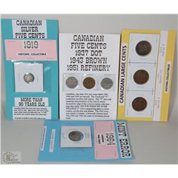 LOT OF 4 COLLECTIBLE COINS INCL CANADIAN LARGE