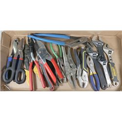 FLAT W/CRESCENT WRENCHES, VISEGRIPS,